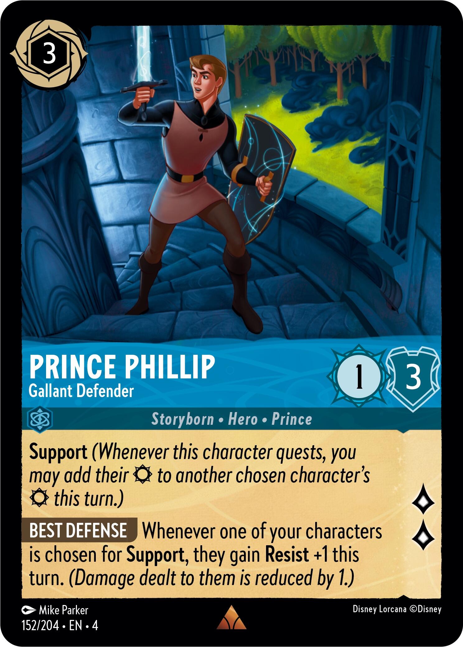 Prince Phillip - Gallant Defender (152/204) [Ursula's Return] | Clutch Gaming