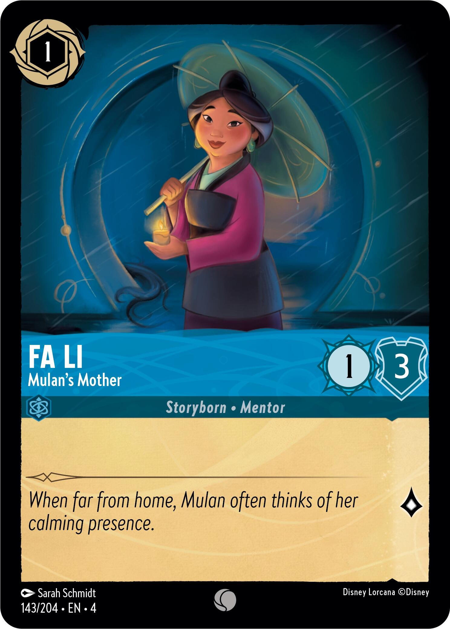 Fa Li - Mulan's Mother (143/204) [Ursula's Return] | Clutch Gaming