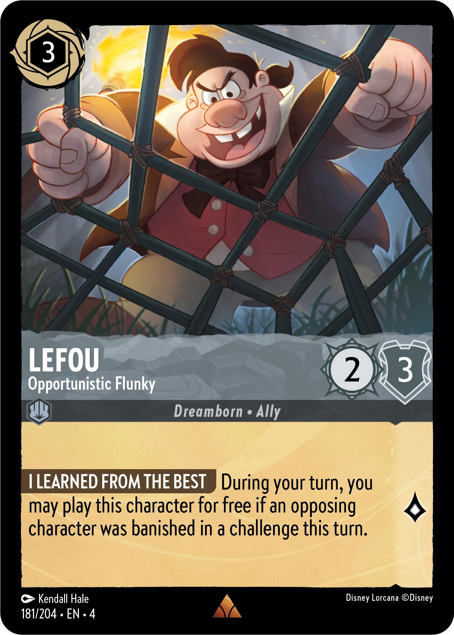 LeFou - Opportunistic Flunky (181/204) [Ursula's Return] | Clutch Gaming