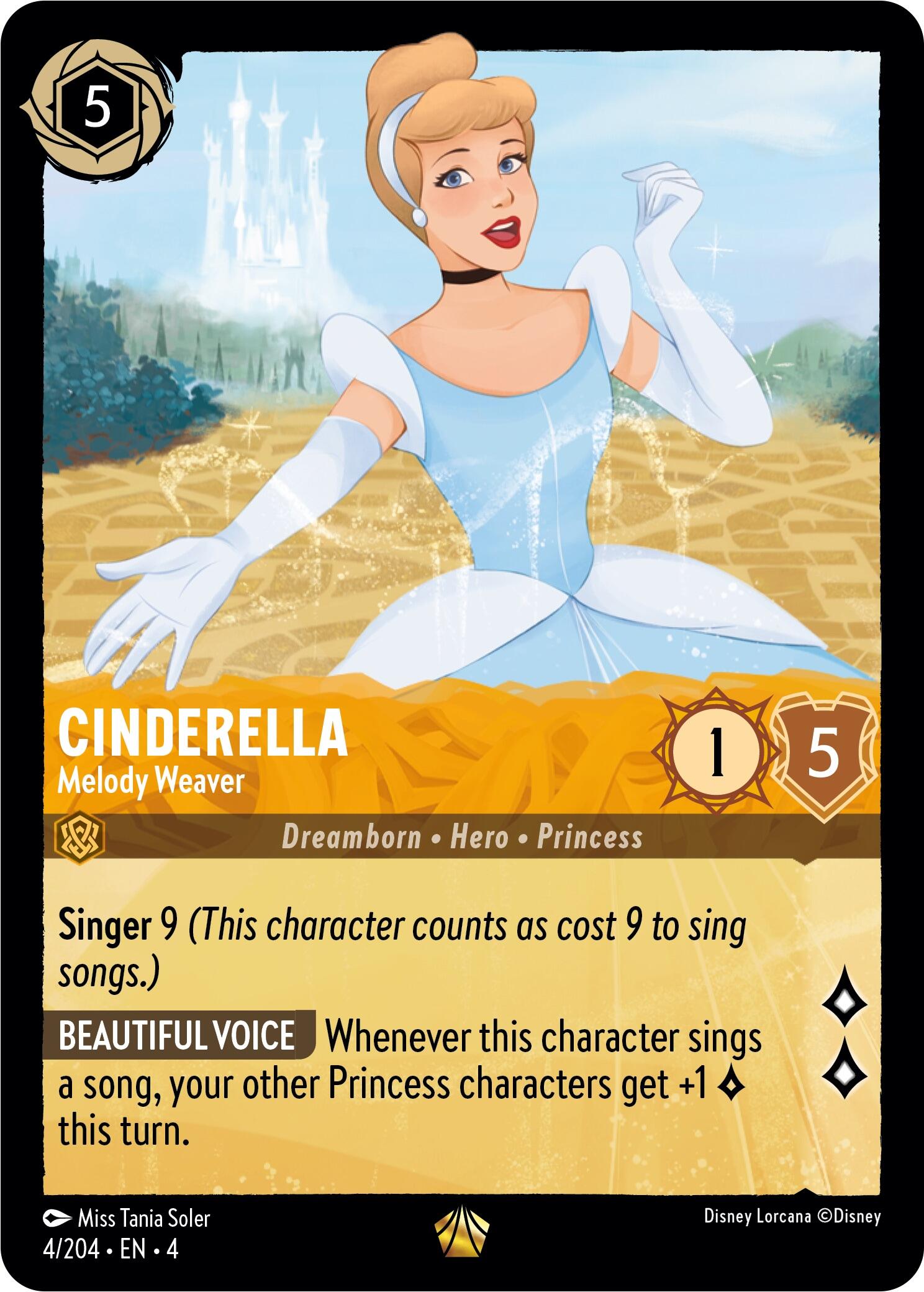 Cinderella - Melody Weaver (4/204) [Ursula's Return] | Clutch Gaming