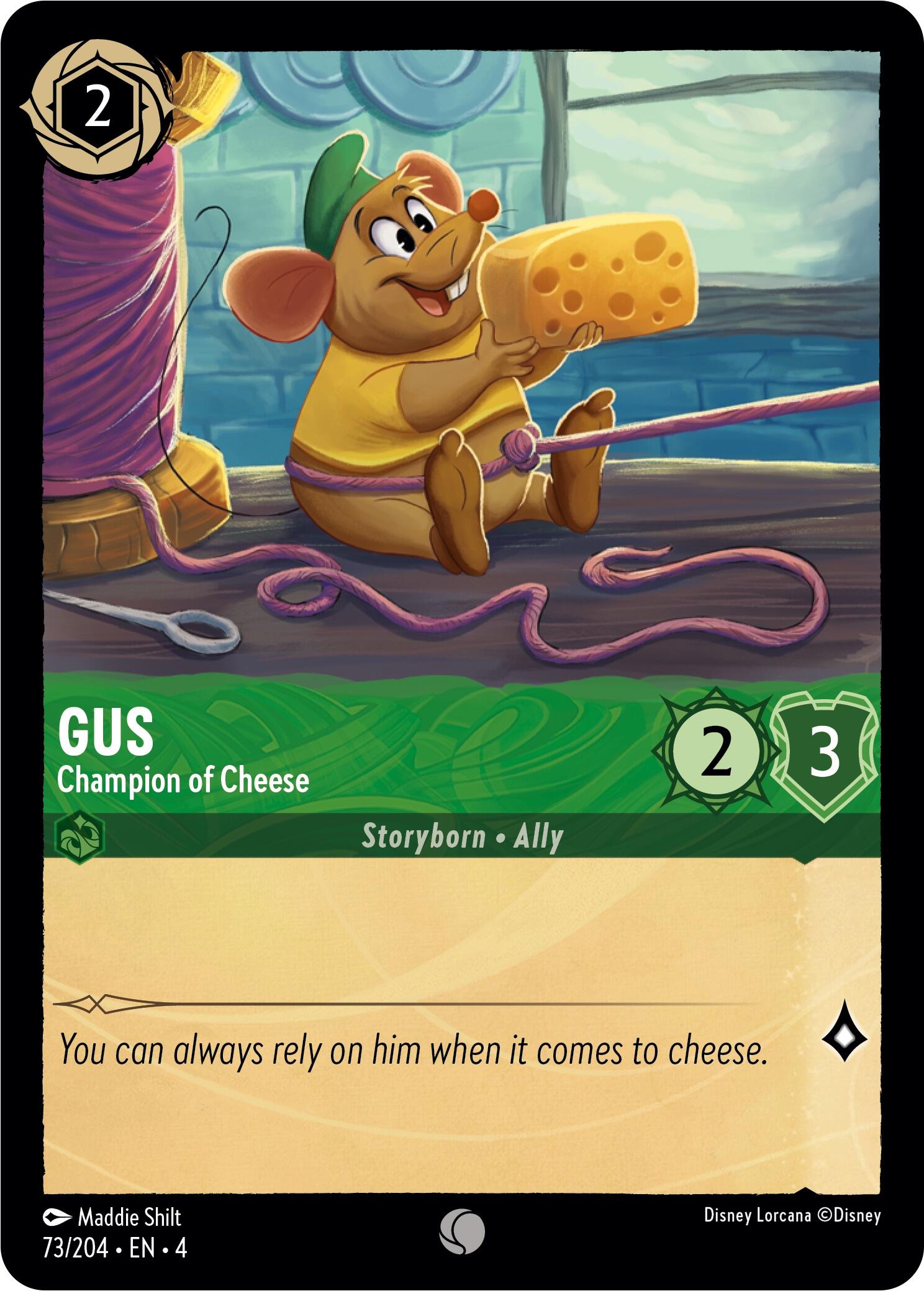 Gus - Champion of Cheese (73/204) [Ursula's Return] | Clutch Gaming