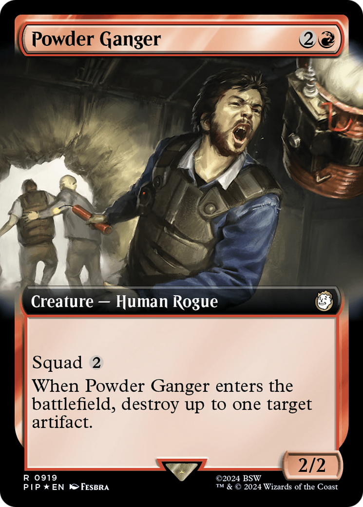 Powder Ganger (Extended Art) (Surge Foil) [Fallout] | Clutch Gaming