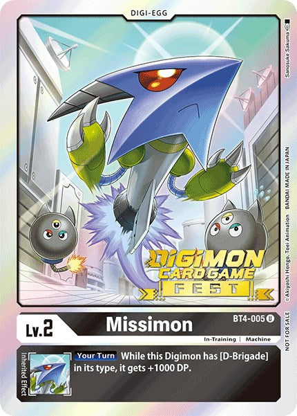 Missimon [BT4-005] (Digimon Card Game Fest 2022) [Great Legend Promos] | Clutch Gaming