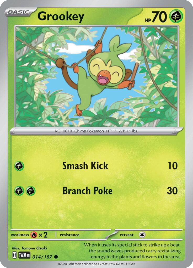 Grookey (014/167) [Scarlet & Violet: Twilight Masquerade] | Clutch Gaming