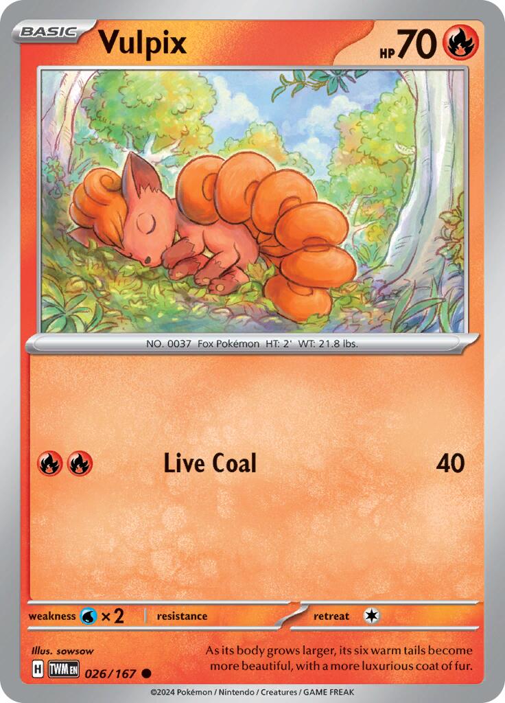 Vulpix (026/167) [Scarlet & Violet: Twilight Masquerade] | Clutch Gaming