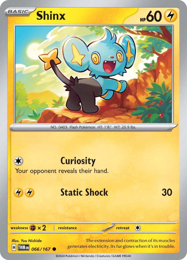 Shinx (066/167) [Scarlet & Violet: Twilight Masquerade] | Clutch Gaming