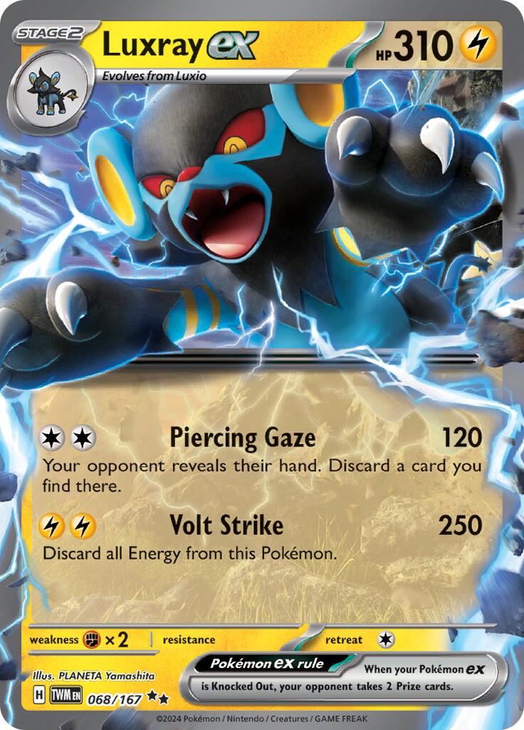 Luxray ex (068/167) [Scarlet & Violet: Twilight Masquerade] | Clutch Gaming