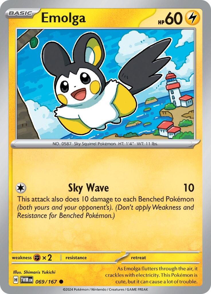 Emolga (069/167) [Scarlet & Violet: Twilight Masquerade] | Clutch Gaming