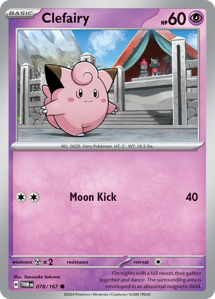 Clefairy (078/167) [Scarlet & Violet: Twilight Masquerade] | Clutch Gaming