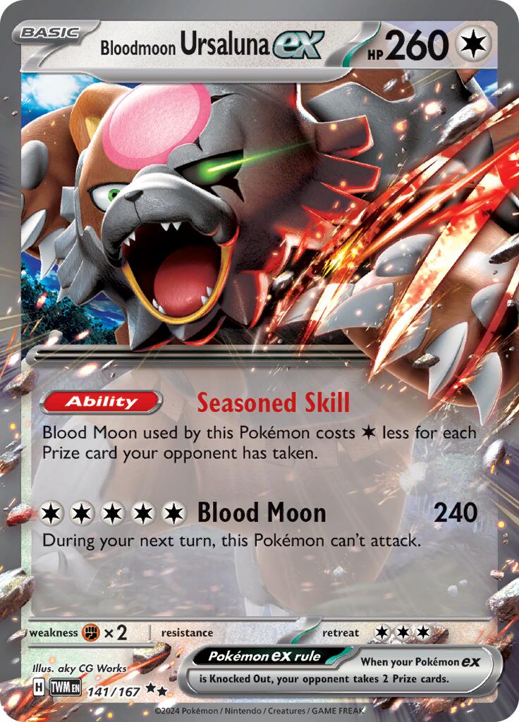 Bloodmoon Ursaluna ex (141/167) [Scarlet & Violet: Twilight Masquerade] | Clutch Gaming