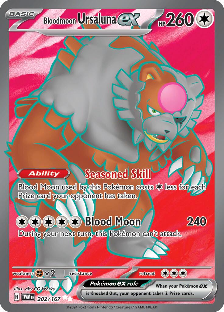 Bloodmoon Ursaluna ex (202/167) [Scarlet & Violet: Twilight Masquerade] | Clutch Gaming