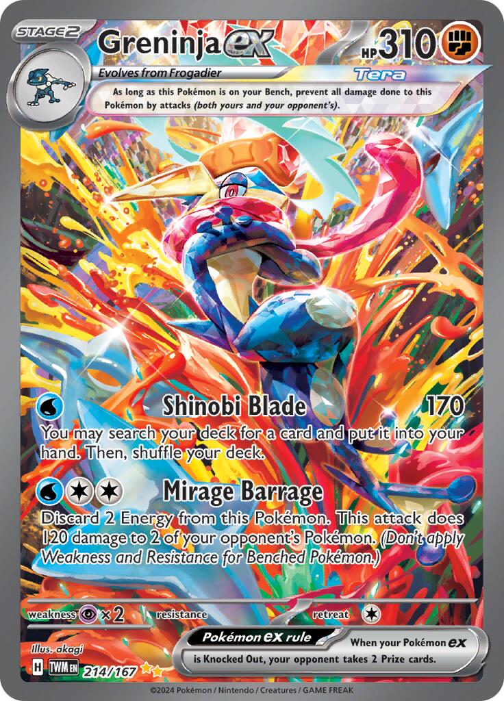 Greninja ex (214/167) [Scarlet & Violet: Twilight Masquerade] | Clutch Gaming