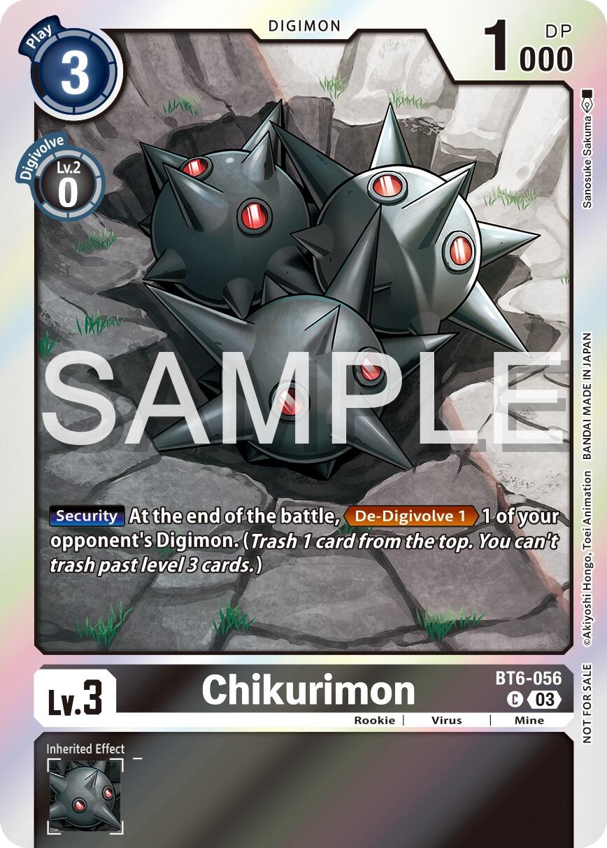 Chikurimon [BT6-056] (Official Tournament Vol.13 Winner Pack) [Double Diamond Promos] | Clutch Gaming