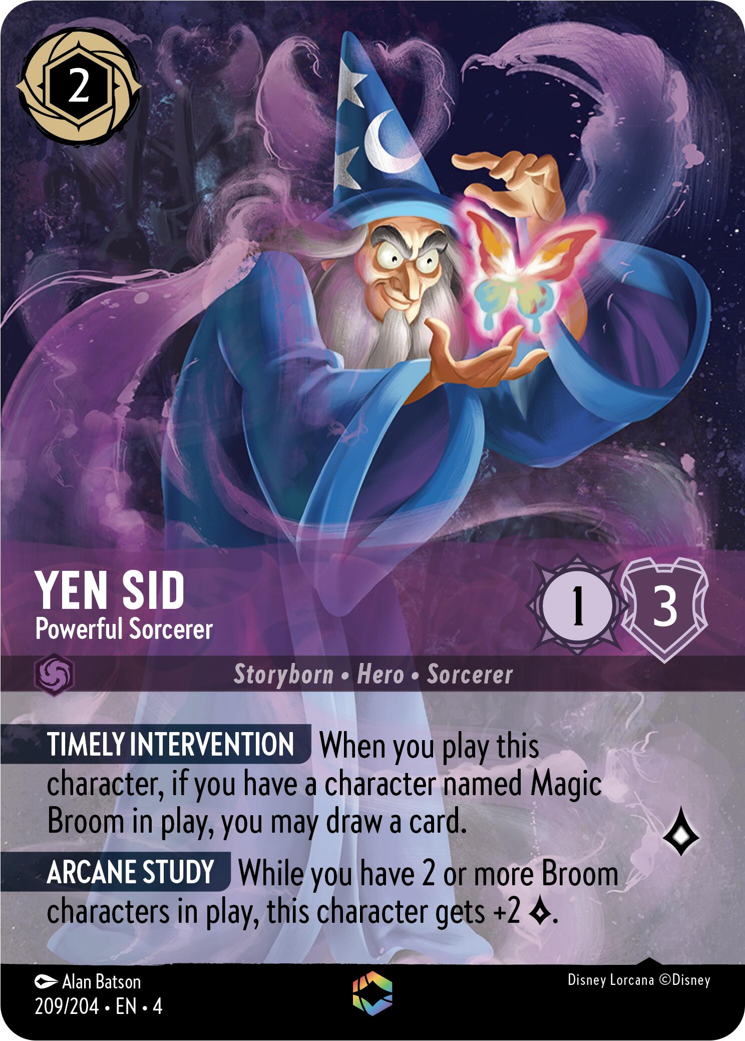 Yen Sid - Powerful Sorcerer (Enchanted) (209/204) [Ursula's Return] | Clutch Gaming