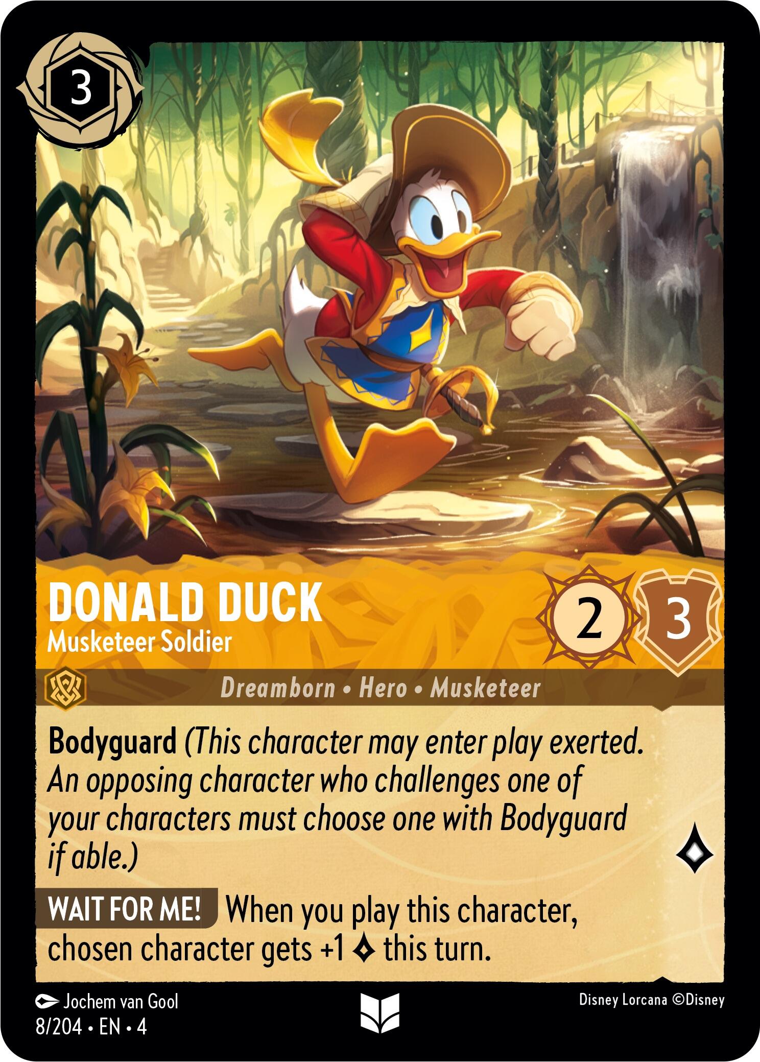 Donald Duck - Musketeer Soldier (8/204) [Ursula's Return] | Clutch Gaming