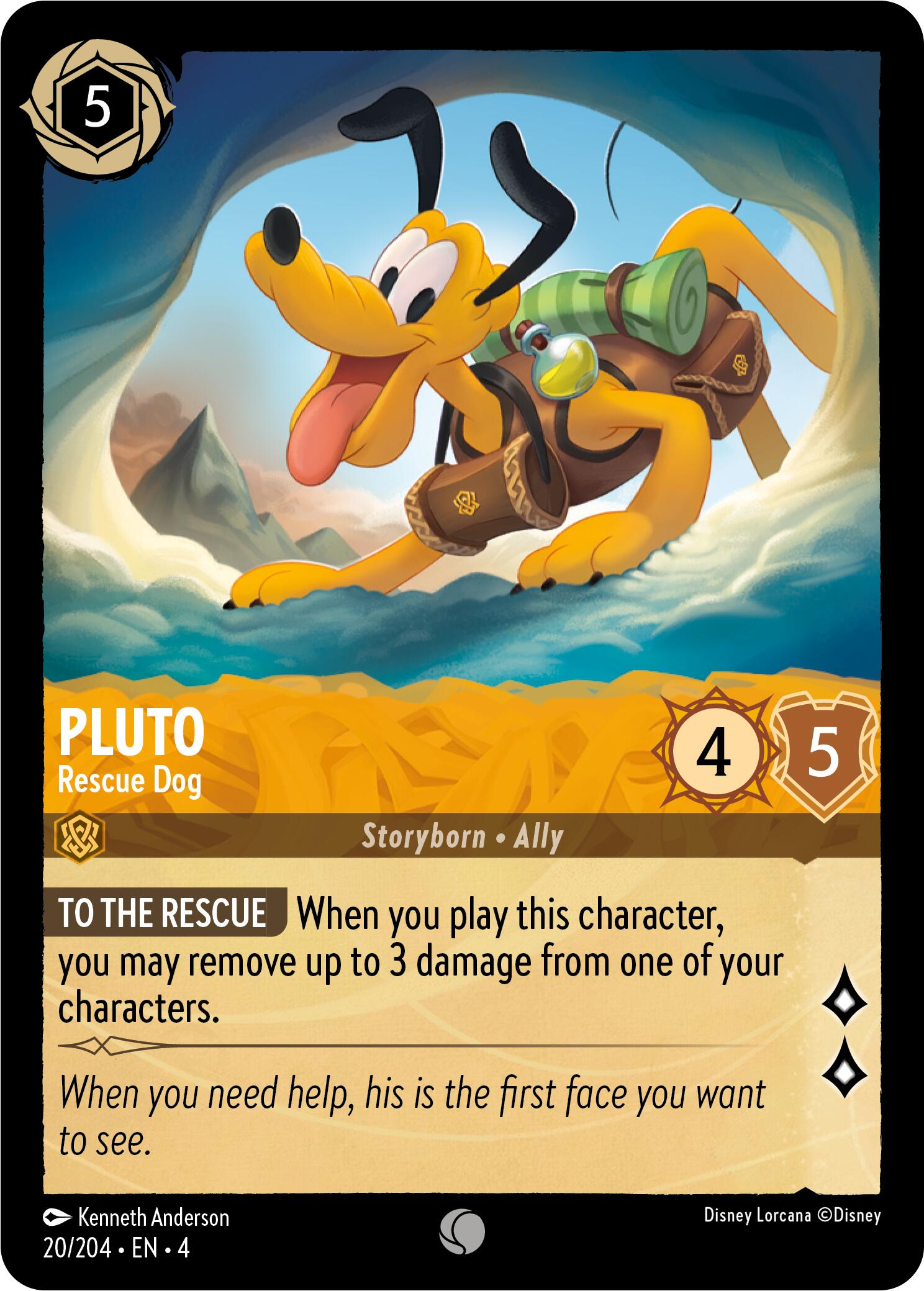 Pluto - Rescue Dog (20/204) [Ursula's Return] | Clutch Gaming