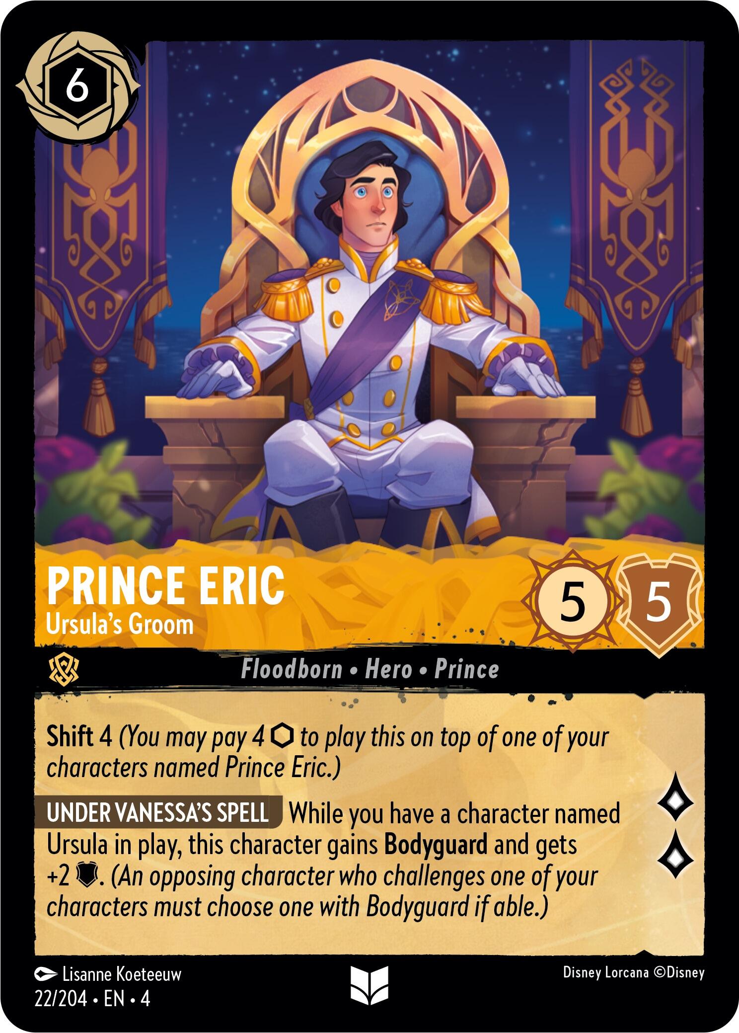 Prince Eric - Ursula's Groom (22/204) [Ursula's Return] | Clutch Gaming