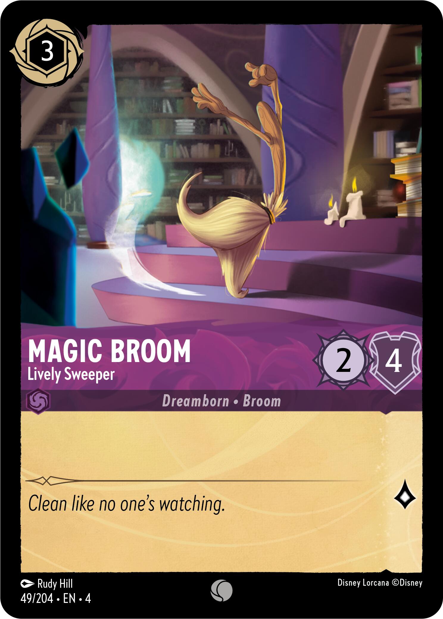 Magic Broom - Lively Sweeper (49/204) [Ursula's Return] | Clutch Gaming