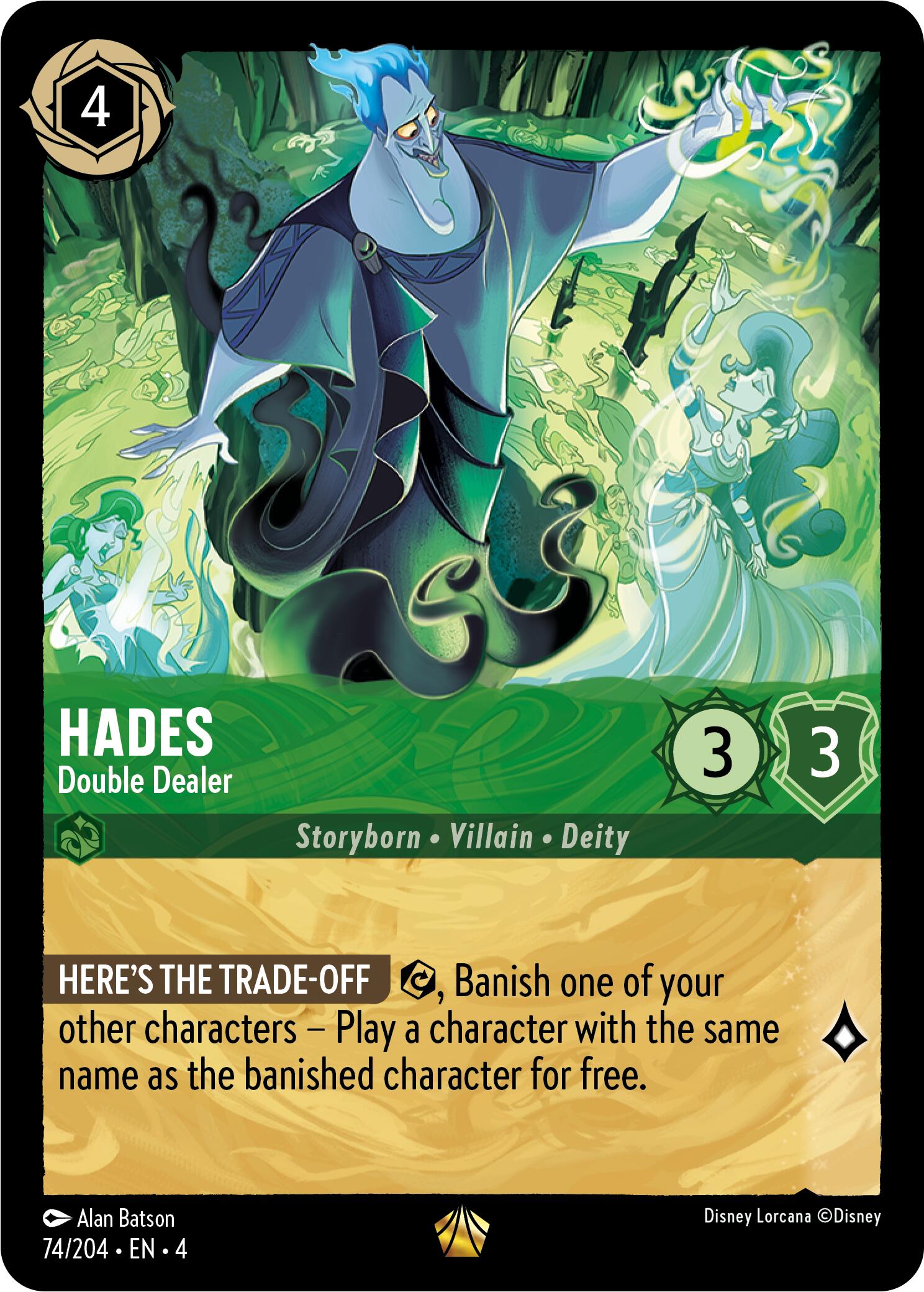 Hades - Double Dealer (74/204) [Ursula's Return] | Clutch Gaming