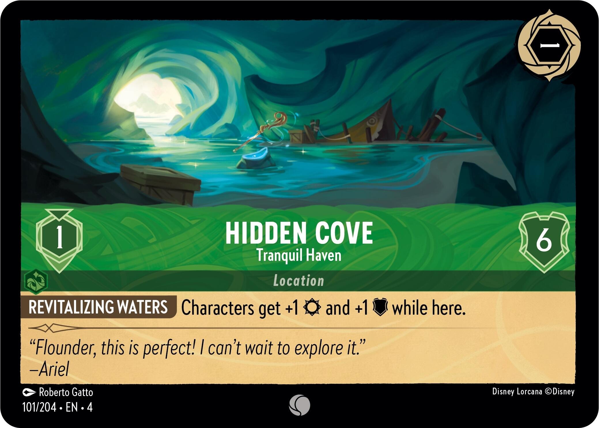 Hidden Cove - Tranquil Haven (101/204) [Ursula's Return] | Clutch Gaming