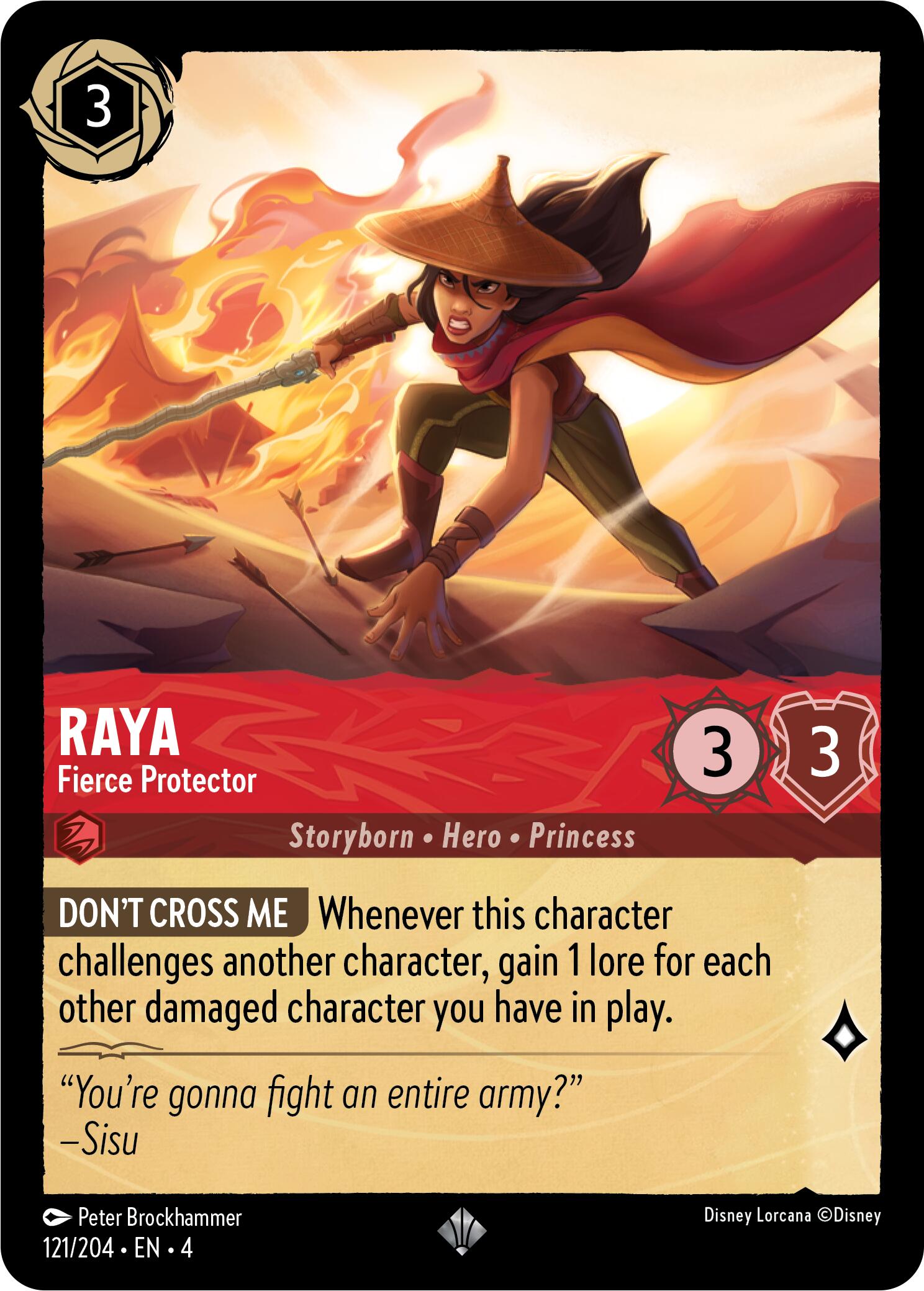 Raya - Fierce Protector (121/204) [Ursula's Return] | Clutch Gaming