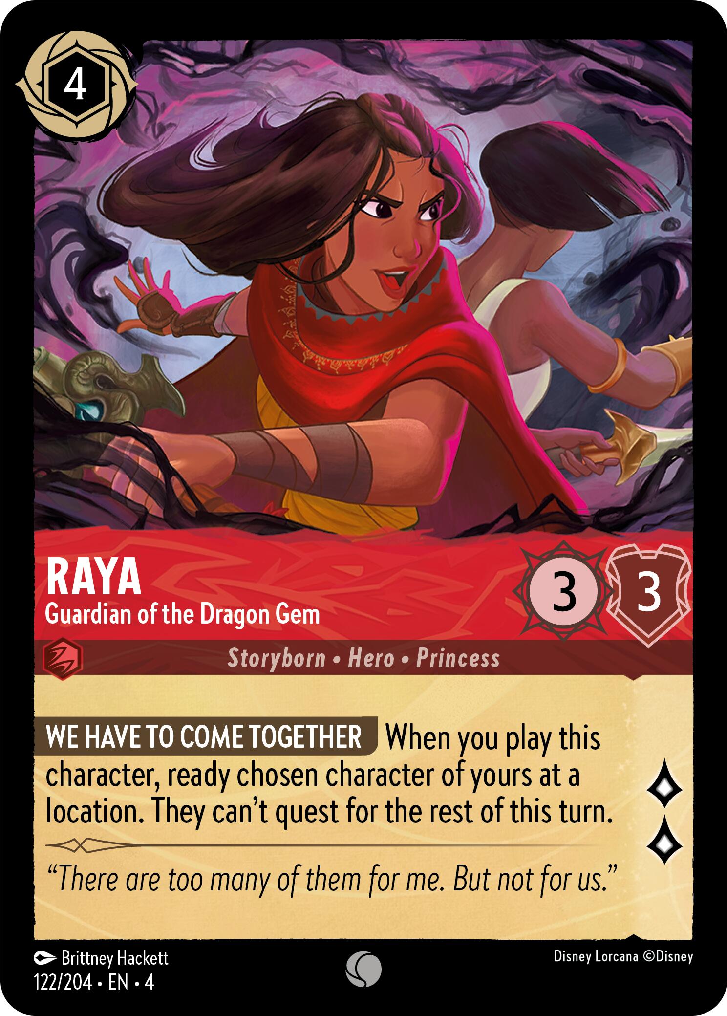 Raya - Guardian of the Dragon Gem (122/204) [Ursula's Return] | Clutch Gaming