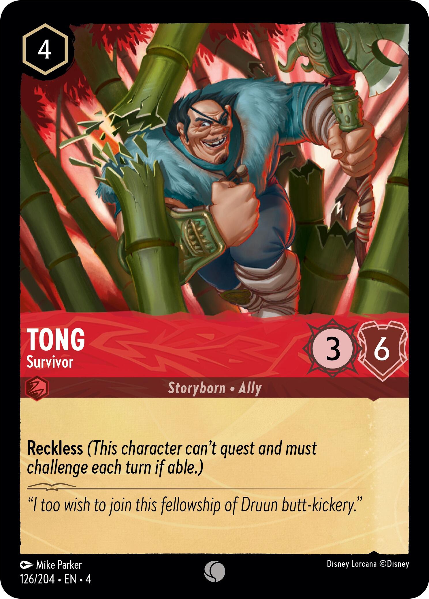 Tong - Survivor (126/204) [Ursula's Return] | Clutch Gaming