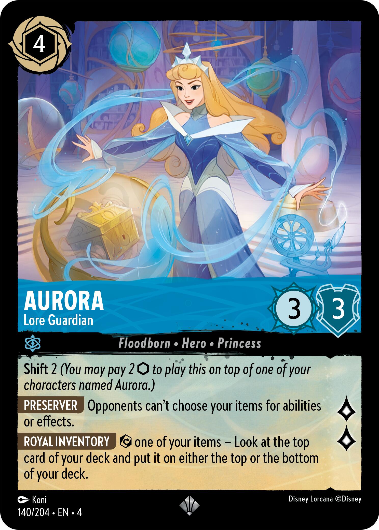 Aurora - Lore Guardian (140/204) [Ursula's Return] | Clutch Gaming