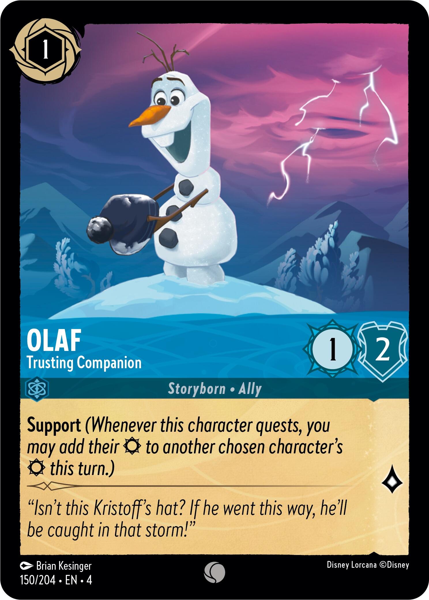 Olaf - Trusting Companion (150/204) [Ursula's Return] | Clutch Gaming