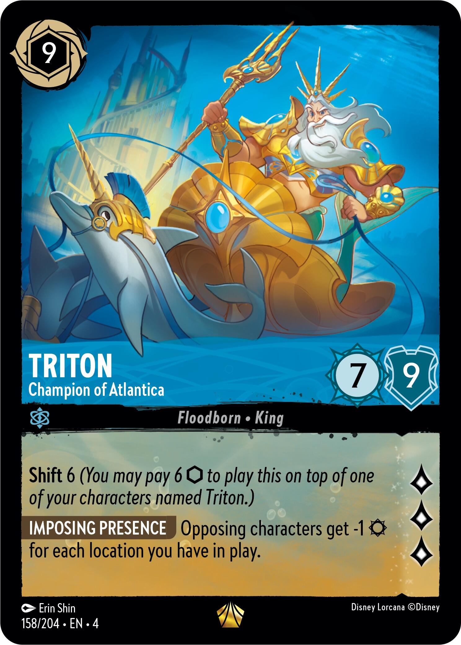 Triton - Champion of Atlantica (158/204) [Ursula's Return] | Clutch Gaming