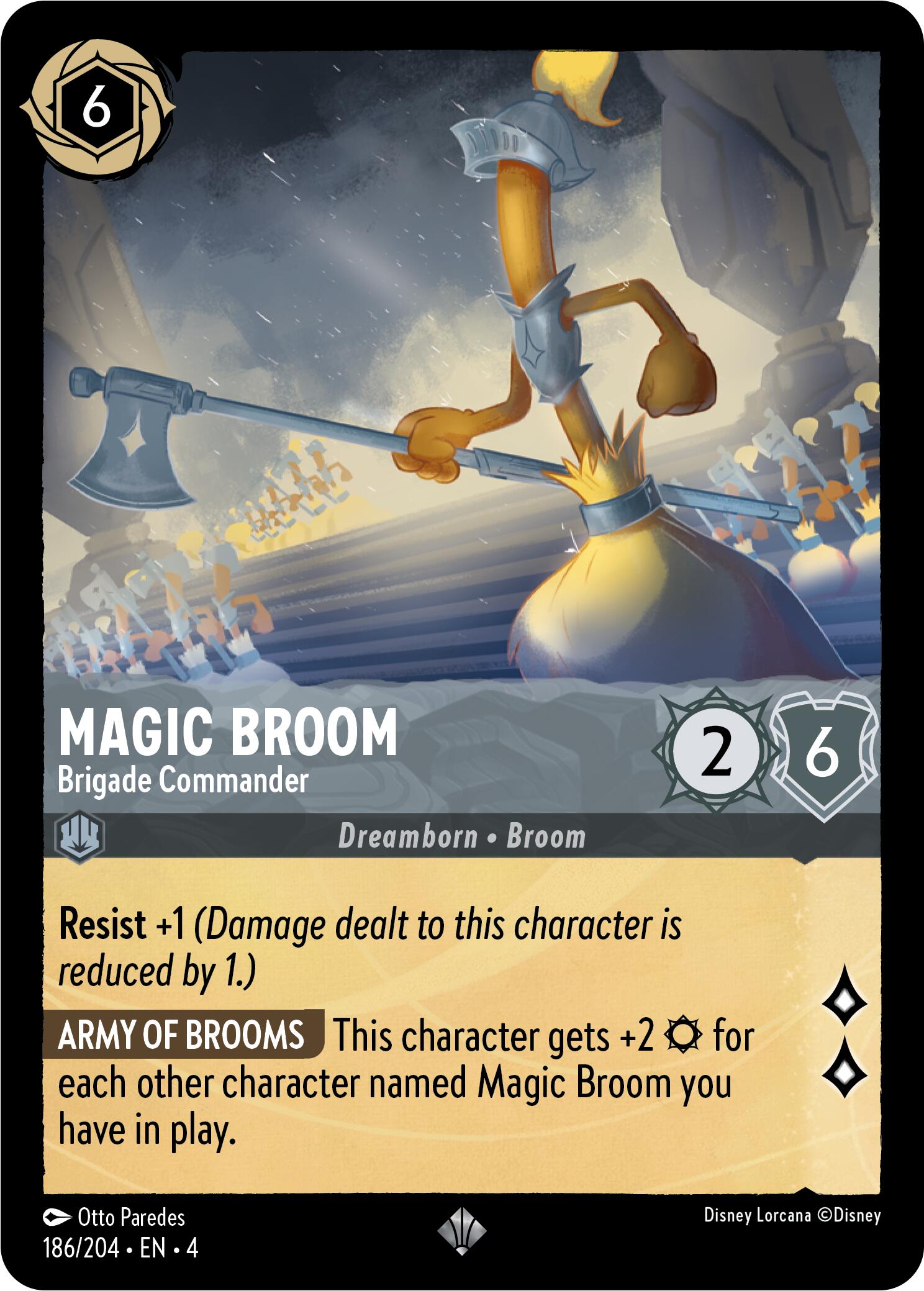 Magic Broom - Brigade Commander (186/204) [Ursula's Return] | Clutch Gaming
