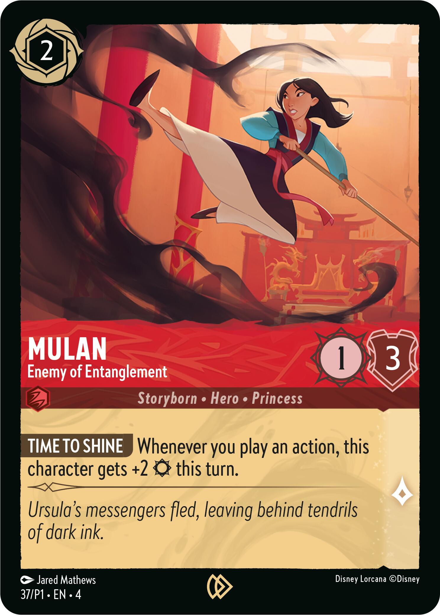 Mulan - Enemy of Entanglement (37) [Promo Cards] | Clutch Gaming