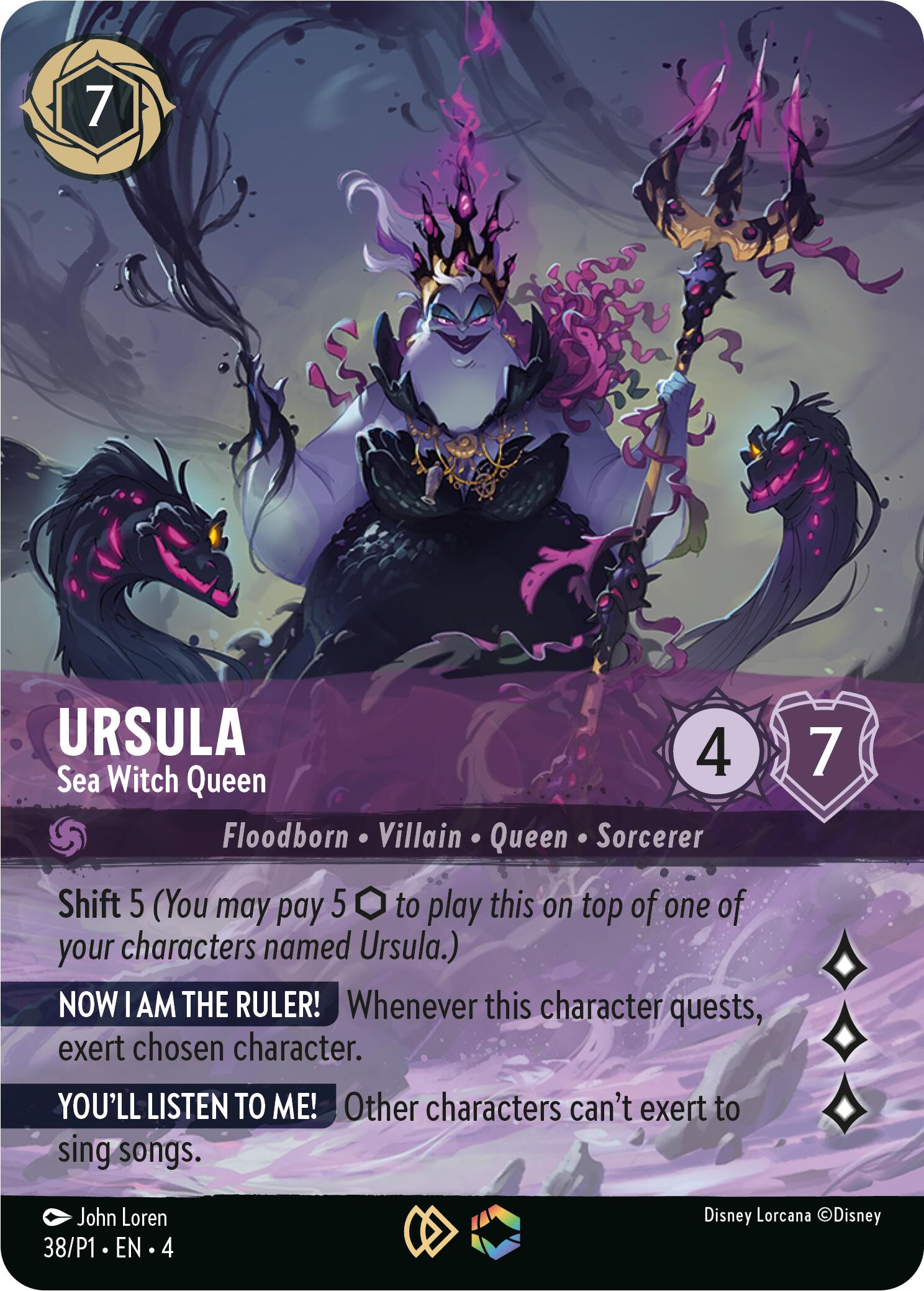 Ursula - Sea Witch Queen (Store Championship) (38) [Promo Cards] | Clutch Gaming