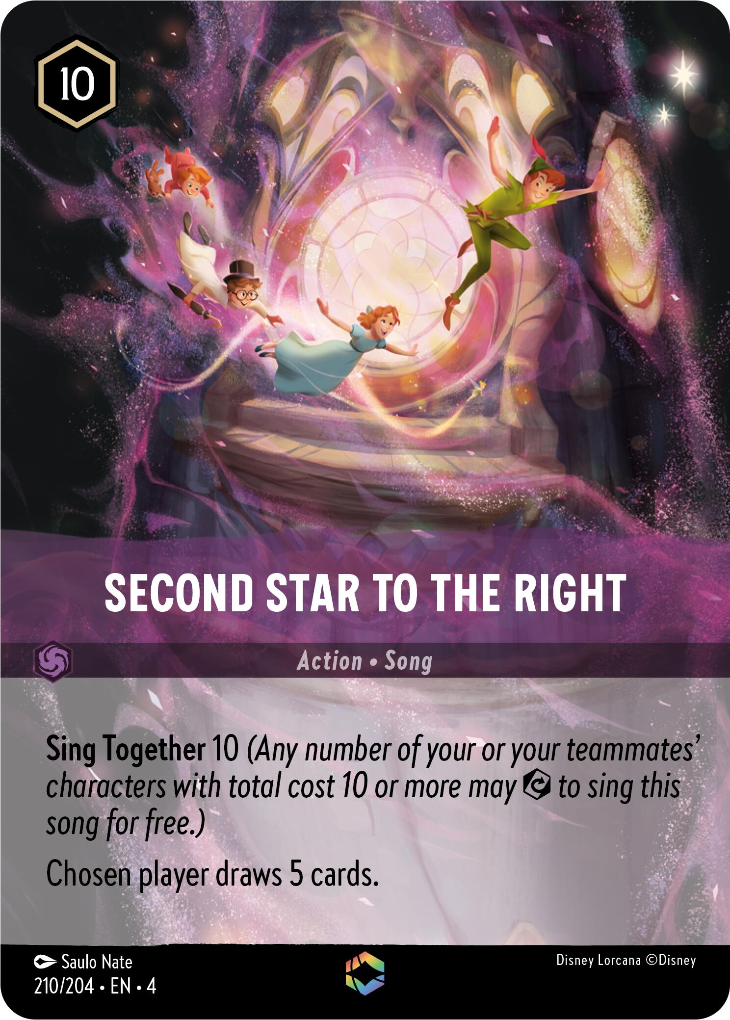 Second Star to the Right (Enchanted) (210/204) [Ursula's Return] | Clutch Gaming