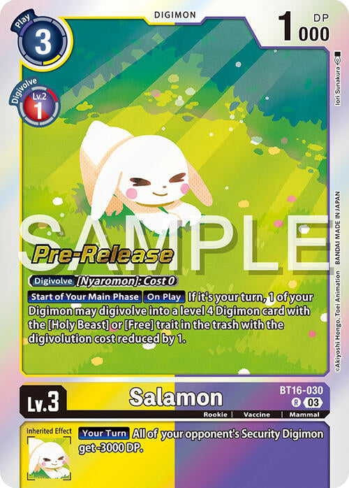 Salamon [BT16-030] [Beginning Observer Pre-Release Promos] | Clutch Gaming