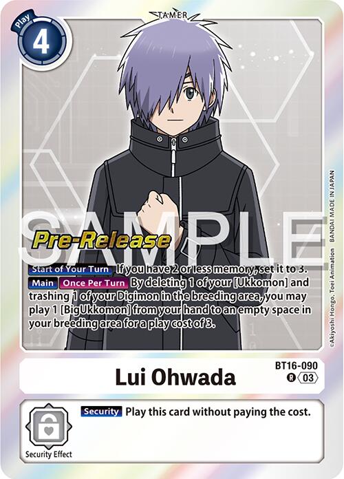 Lui Ohwada [BT16-090] [Beginning Observer Pre-Release Promos] | Clutch Gaming