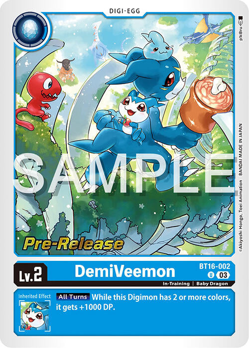 DemiVeemon [BT16-002] [Beginning Observer Pre-Release Promos] | Clutch Gaming