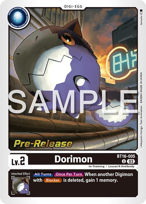 Dorimon [BT16-005] [Beginning Observer Pre-Release Promos] | Clutch Gaming