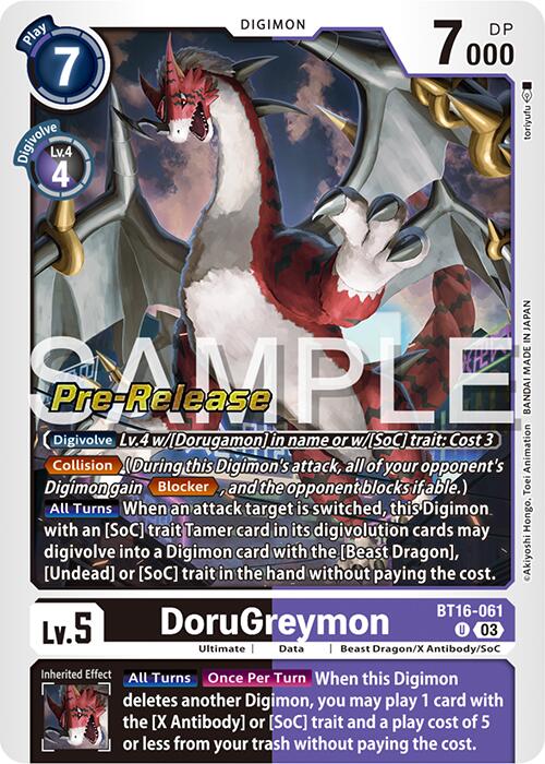 DoruGreymon [BT16-061] [Beginning Observer Pre-Release Promos] | Clutch Gaming