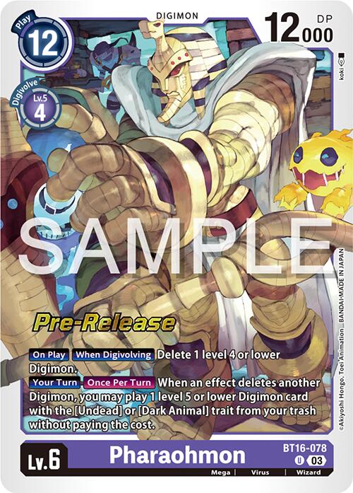 Pharaohmon [BT16-078] [Beginning Observer Pre-Release Promos] | Clutch Gaming