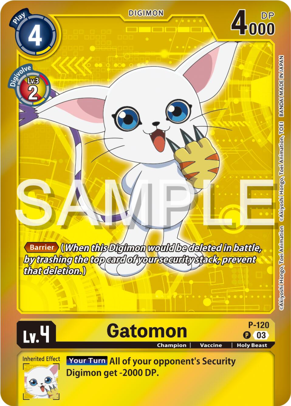 Gatomon [P-120] - P-120 (Digimon Adventure Box 2024) [Promotional Cards] | Clutch Gaming