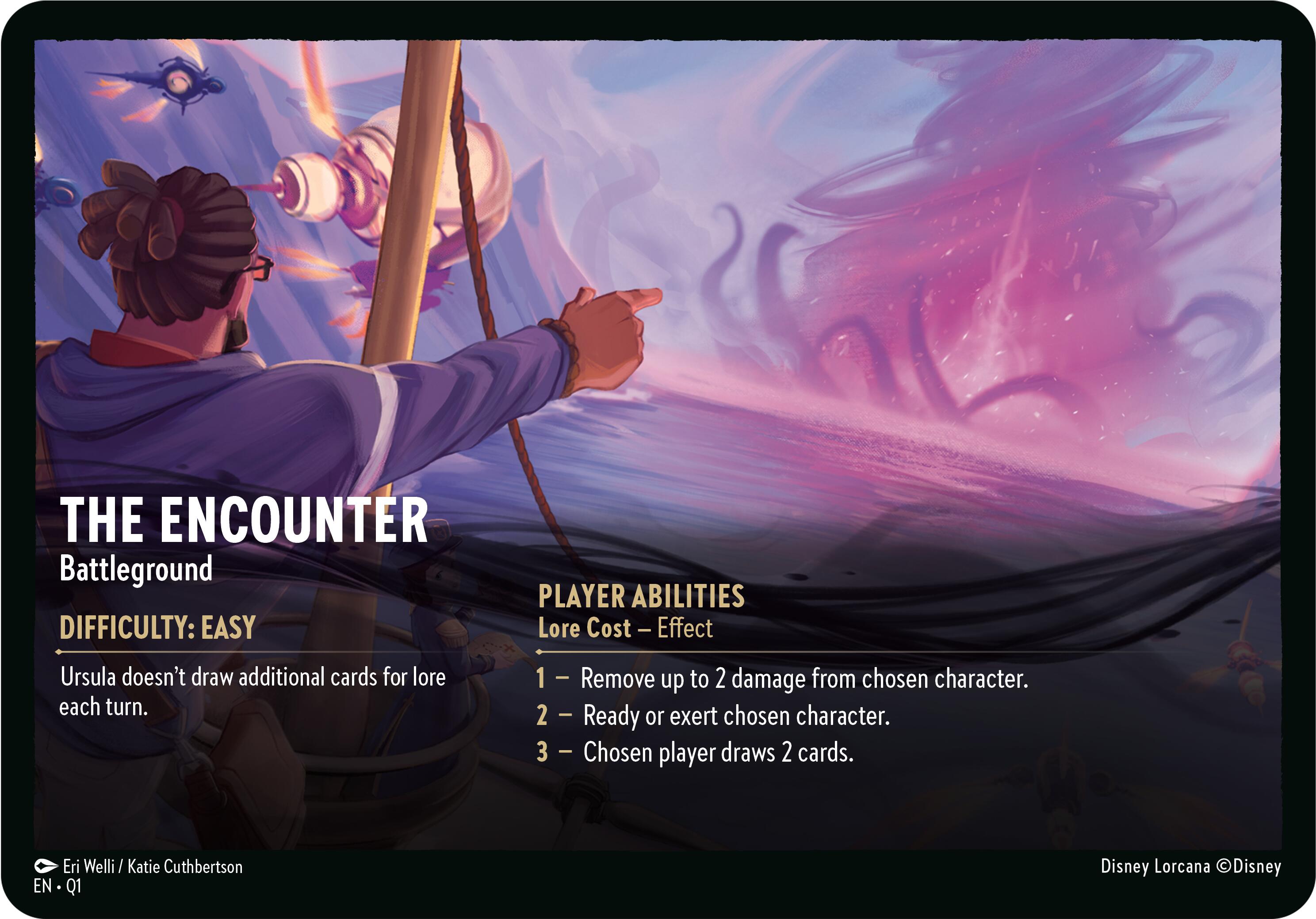 The Encounter // A Dark Realm - Battleground (Oversized) [Illumineer's Quest: Deep Trouble] | Clutch Gaming