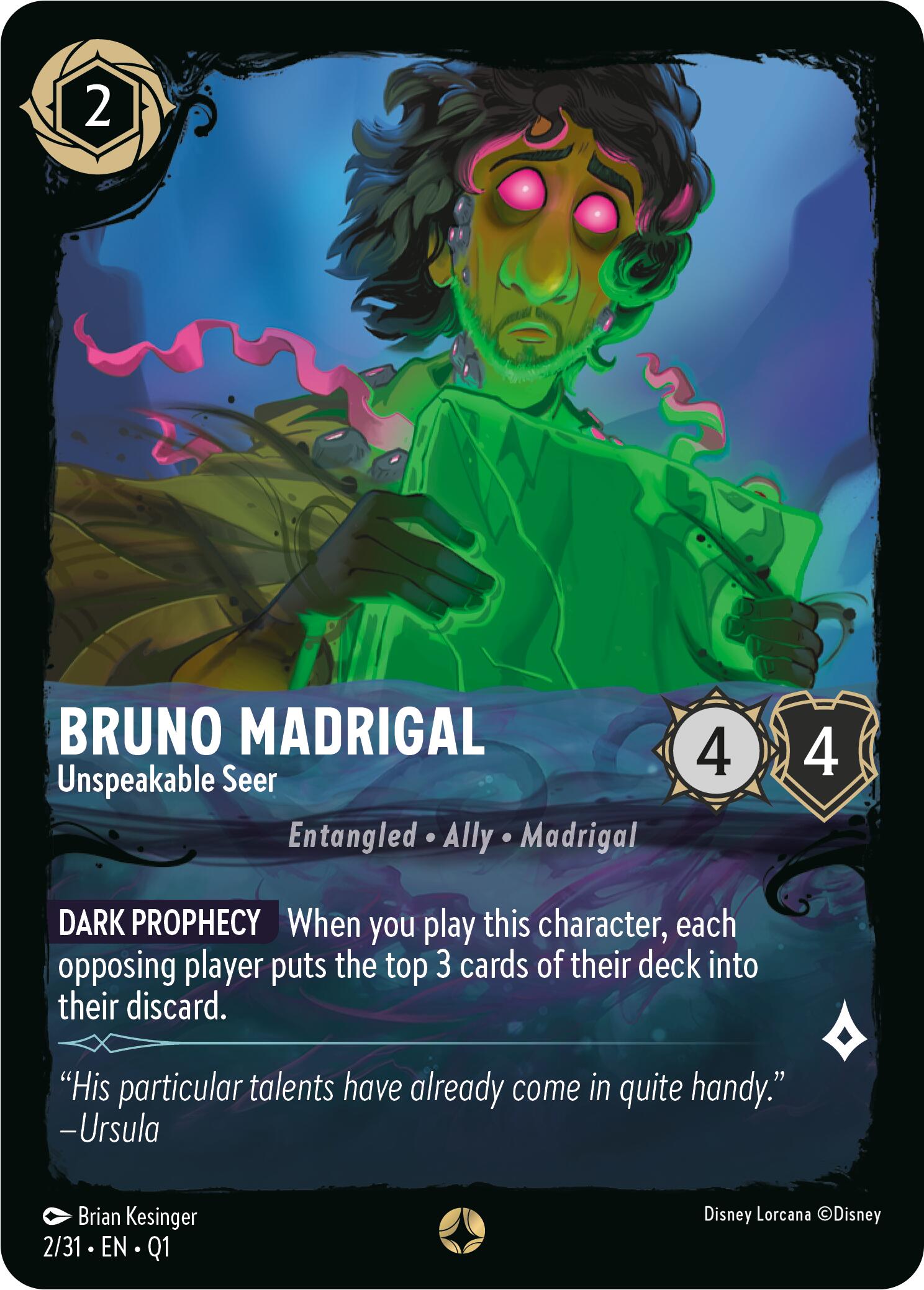 Bruno Madrigal - Unspeakable Seer (2/31) [Illumineer's Quest: Deep Trouble] | Clutch Gaming
