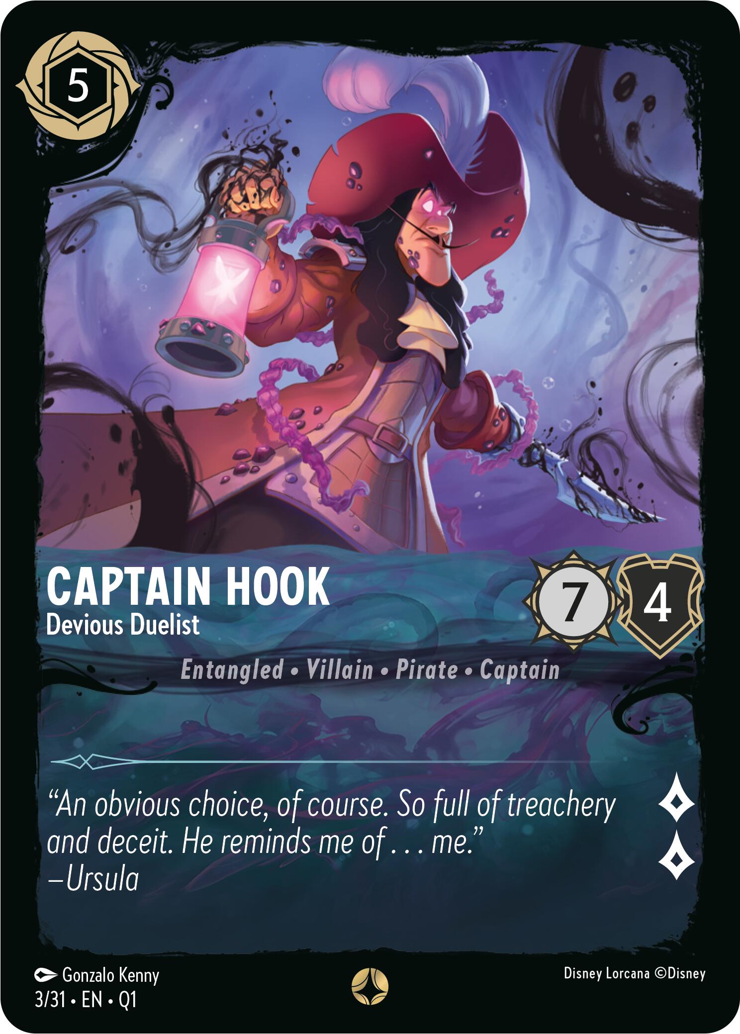 Captain Hook - Devious Duelist (3/31) [Illumineer's Quest: Deep Trouble] | Clutch Gaming