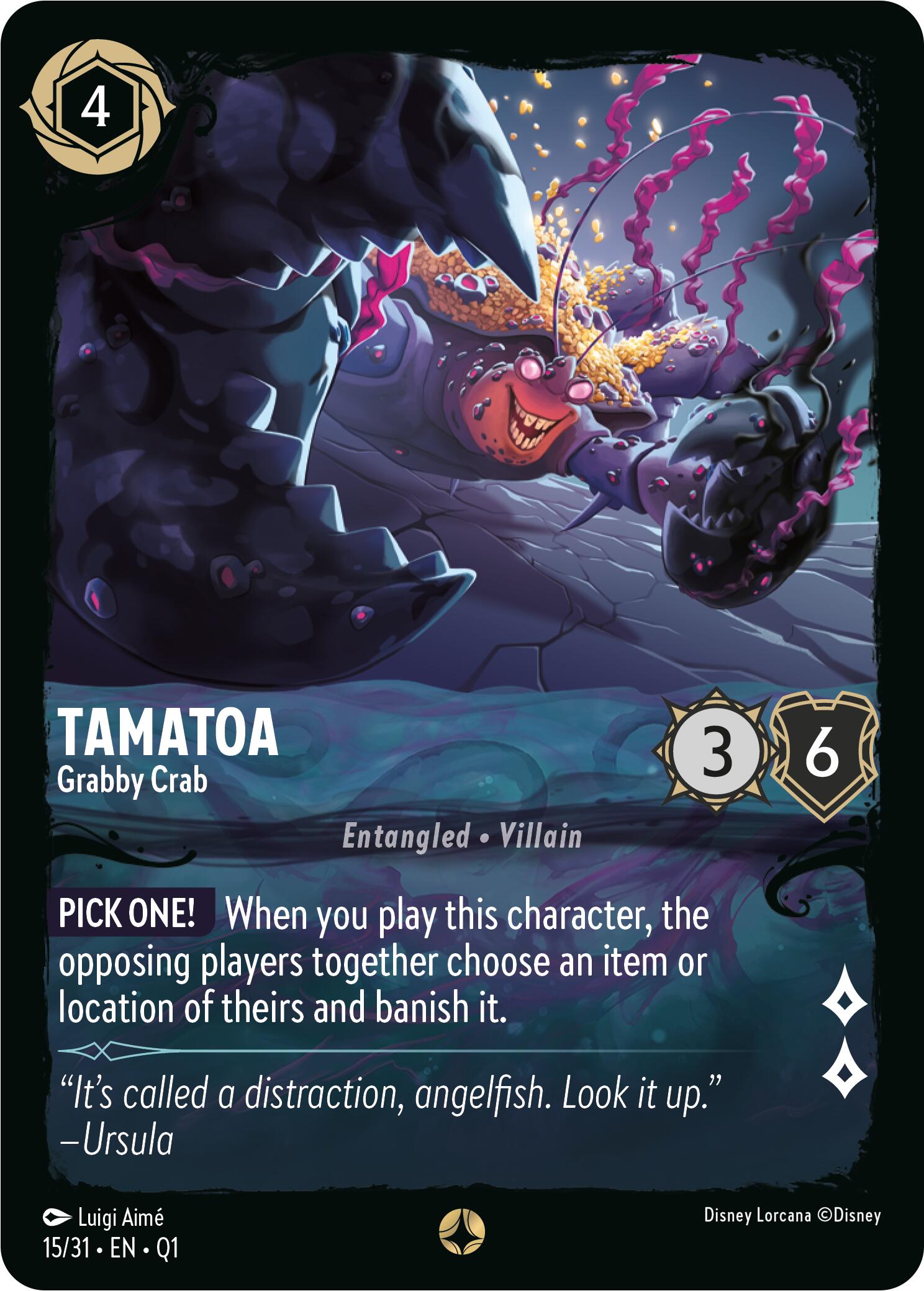 Tamatoa - Grabby Crab (15/31) [Illumineer's Quest: Deep Trouble] | Clutch Gaming