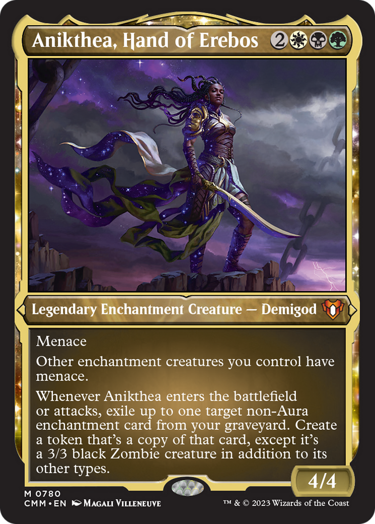 Anikthea, Hand of Erebos (Display Commander) (Foil Etched) [Commander Masters] | Clutch Gaming