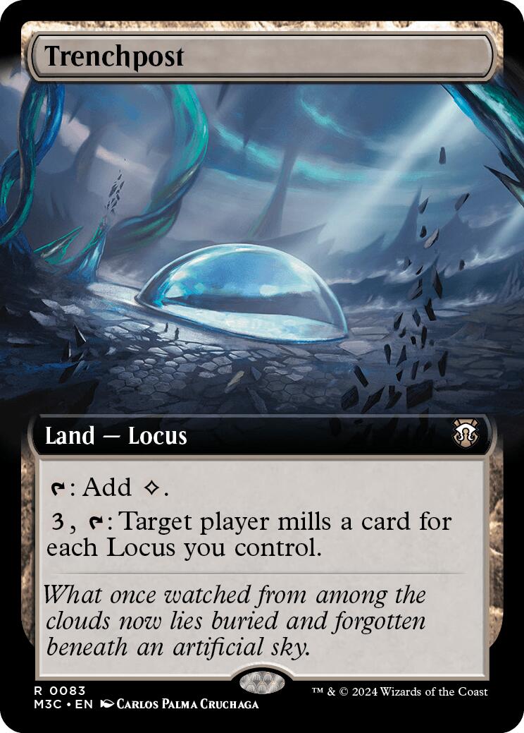 Trenchpost (Extended Art) (Ripple Foil) [Modern Horizons 3 Commander] | Clutch Gaming