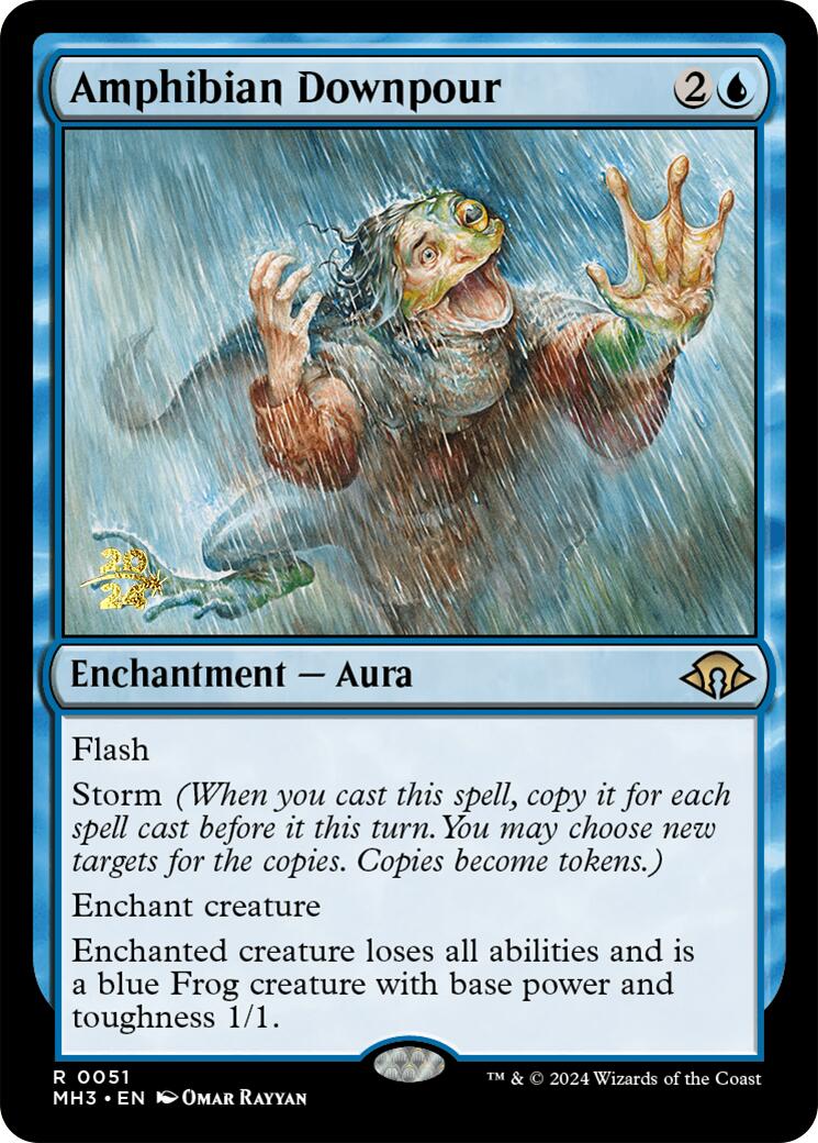 Amphibian Downpour [Modern Horizons 3 Prerelease Promos] | Clutch Gaming