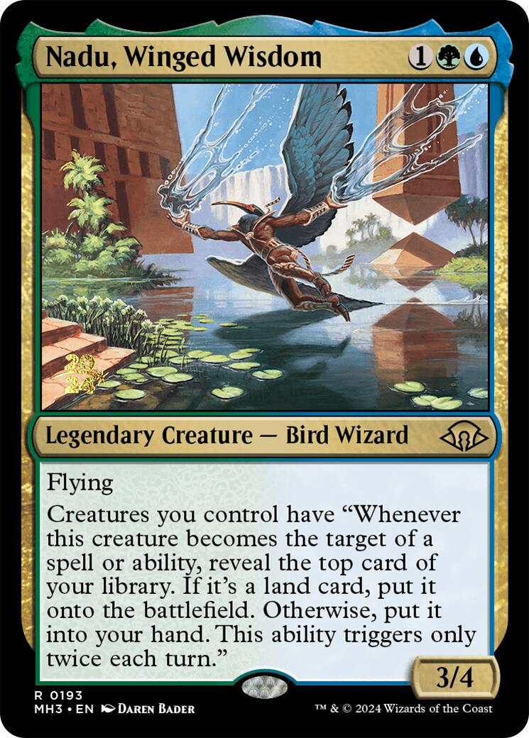 Nadu, Winged Wisdom [Modern Horizons 3 Prerelease Promos] | Clutch Gaming