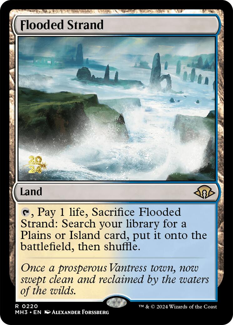 Flooded Strand [Modern Horizons 3 Prerelease Promos] | Clutch Gaming